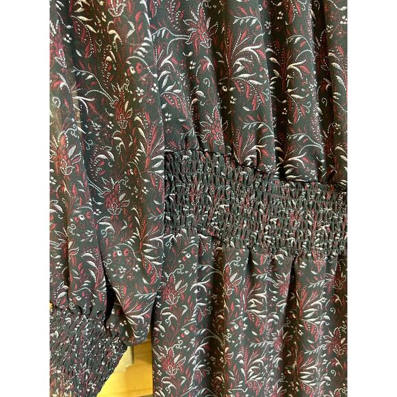 1. State  Floral Asymmetrical Hem Polished Nomad Color Dress Size large NWT - Picture 12 of 15